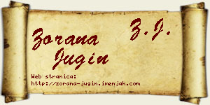 Zorana Jugin vizit kartica